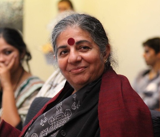 Vandana Shiva portrait photograph